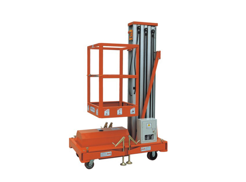 GTWY-100 signle mast aluminium aerial platform